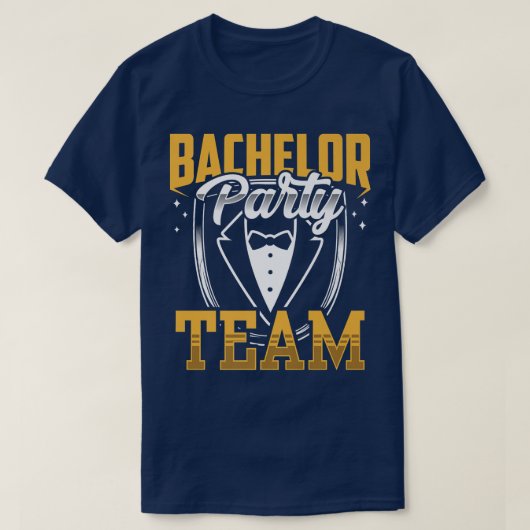 Bachelor Party Team Groom Bridge Premium T-Shirt (Design vorne)