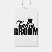 Bachelor Party Team Groom Top Hat - Geschenkidee Geschenkanhänger (Vorderseite)