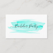 Bachelor Party-Ticket für Wasserfarbenpinsel Visitenkarte (Vorderseite)
