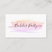 Bachelor Party-Ticket für Wasserfarbenpinsel Visitenkarte (Vorderseite)