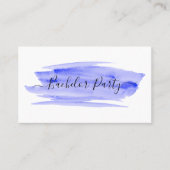 Bachelor Party-Ticket für Wasserfarbenpinsel Visitenkarte (Vorderseite)