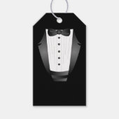 Bachelor Party Trauzeuge Team Groom black tuxedo Geschenkanhänger (Vorderseite)
