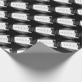 Bachelor Party Trauzeuge Team Groom black tuxedo Geschenkpapier (Ecke)