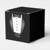 Bachelor Party Trauzeuge Team Groom black tuxedo Geschenkschachtel (Vorderseite)