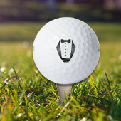 Bachelor Party Trauzeuge Team Groom black tuxedo Golfball