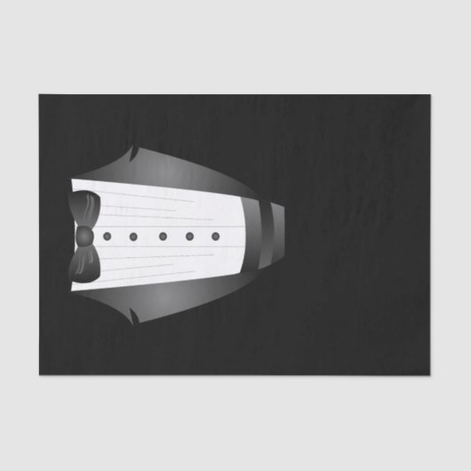 Bachelor Party Trauzeuge Team Groom black tuxedo Seidenpapier (Vorderseite)