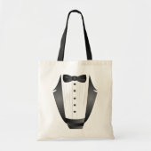 Bachelor Party Trauzeuge Team Groom black tuxedo Tragetasche (Vorne)