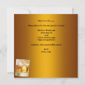 Bachelor Party trinkt Flaschen Einladung (Rückseite)