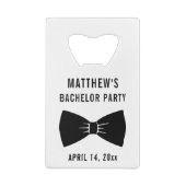 Bachelor Party Tuxedo Bow Krawatte Gastgeschenk Ho Geldbeutel Flaschenöffner (Rückseite)