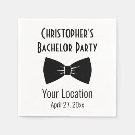 Bachelor Party Tuxedo Bow Krawatte Hochzeit Serviette