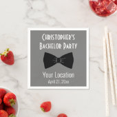 Bachelor Party Tuxedo Bow Krawatte Hochzeit Serviette (Beispiel)
