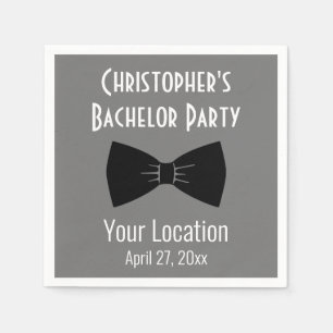 Bachelor Party Tuxedo Bow Krawatte Hochzeit Serviette