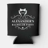 Bachelor Party Tuxedo Krawatte Black Dosenkühler (Vorderseite)