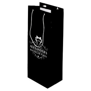 Bachelor Party Tuxedo Krawatte Black Geschenktüte Für Weinflaschen