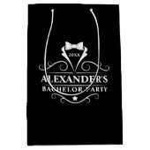 Bachelor Party Tuxedo Krawatte Black Mittlere Geschenktüte (Vorderseite)