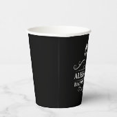 Bachelor Party Tuxedo Krawatte Black Pappbecher (Rechts)