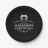 Bachelor Party Tuxedo Krawatte Black Small Pappteller (Vorderseite)