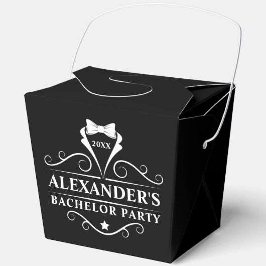 Bachelor Party Tuxedo Krawatte BlackOut Geschenkschachtel (Vorderseite)