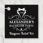 Bachelor Party Tuxedo Krawatte Hangover Geschenkanhänger (Vorderseite)