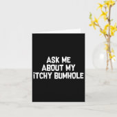 Bachelor Party verdrängen Itchy Bum Groom Karte (Gelbe Blume)