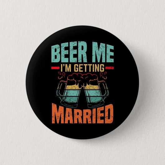 Bachelor Party Verlobte Verlobung für Groß Button (Vorderseite)