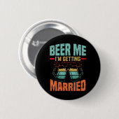 Bachelor Party Verlobte Verlobung für Groß Button (Vorne & Hinten)