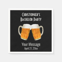 Bachelor Party Wedding Beer Cheer Black