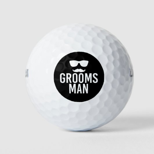 Bachelor Party Wedding Grooms Mann bekommt Geschen Golfball (Vorderseite)