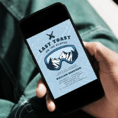 Bachelor Party Weekend letzten Toast auf den Piste Einladung