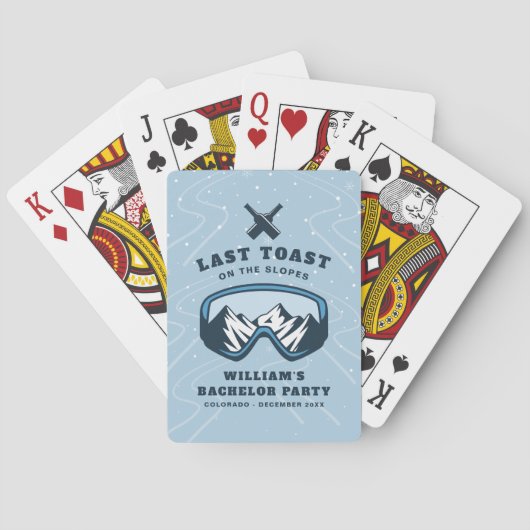 Bachelor Party Weekend Personalisiert Spielkarten (Rückseite)