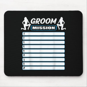 Bachelor Party with Checklist - Aufgaben für die G Mousepad