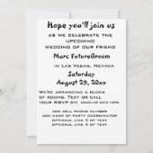 Bachelor-Partystecker Einladung (Rückseite)