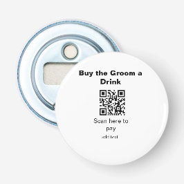 Bachelor QR Scan zu zahlen Bräutigam ein Getränk T Flaschenöffner