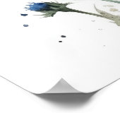 Bachelor-Tasten Blume Art Print Poster (Ecke)