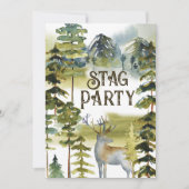 Bachelor Weekend Jägerreise Stag Einladung (Vorderseite)