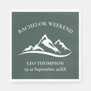Bachelor-Wochenende im Freien Serviette
