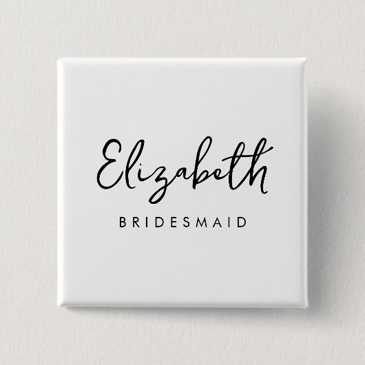 Bachelore Bridesmaid gibt Womens Template Square Button (Vorderseite)