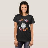 Bachelore oder Die Skeletonring Finger Groovy Bach T-Shirt (Vorne ganz)