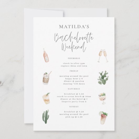 Bacheloretour-Bar am Wochenende (Vorderseite)