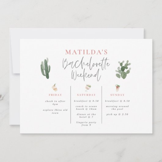 Bacheloretour-Bar am Wochenende (Vorderseite)