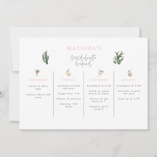 Bacheloretour-Bar am Wochenende (Vorderseite)