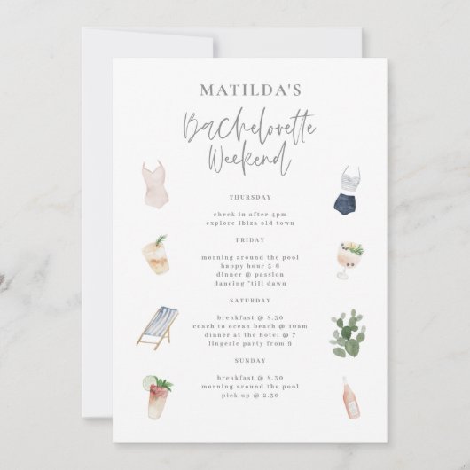 Bacheloretour-Bar am Wochenende (Vorderseite)