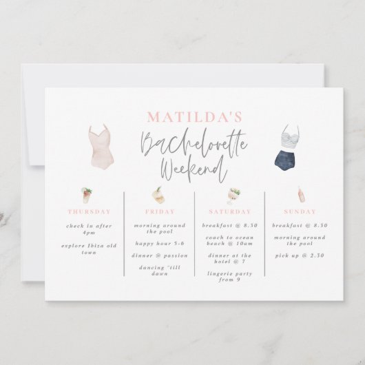 Bacheloretour-Bar am Wochenende (Vorderseite)