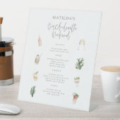 Bacheloretour-Bar am Wochenende Sockelschild (In Situ)