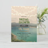 Bachelorett-Dusche zum Thema See Einladung (Stehend Vorderseite)