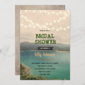 Bachelorett-Dusche zum Thema See Einladung (Vorne/Hinten)