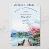 Bachelorette am Lago Maggiore Einladung und Tour (Vorne/Hinten)