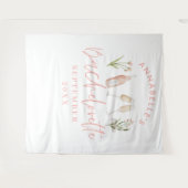 Bachelorette-Bachelorette mit rosa gürmischer Blüt Wandteppich (Vorderseite (Horizontal))