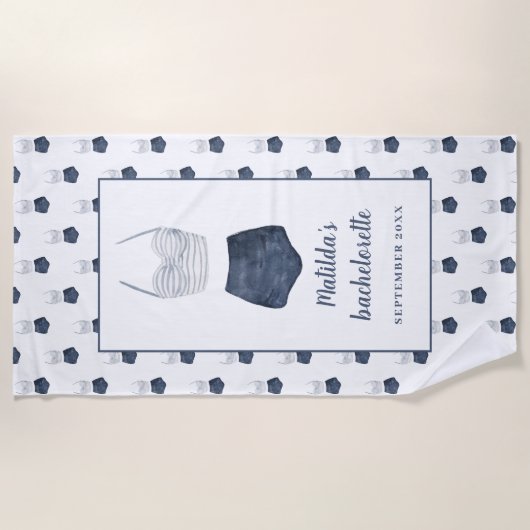 Bachelorette Bachelorette Strandtuch (Vorderseite)