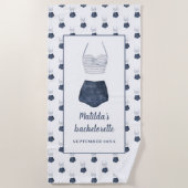 Bachelorette Bachelorette Strandtuch (Vorderseite)